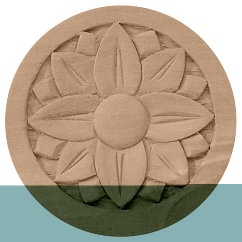 ROS05X05BEAL - Wood Rosette - Alder