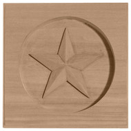ROS06X06AUAL - Wood Rosette - Alder