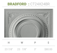 23 7/8"W x 23 7/8"H x 3"P Bradford Ceiling Tile