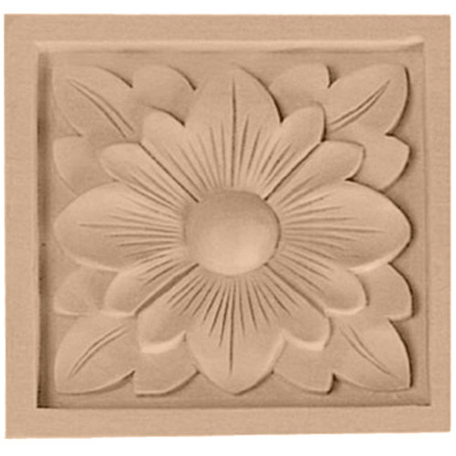 ROS03X03DGLW - Wood Rosette - Lindenwood