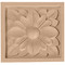ROS03X03DGLW - Wood Rosette - Lindenwood ROS03X03DGLW - Wood Rosette - Lindenwood