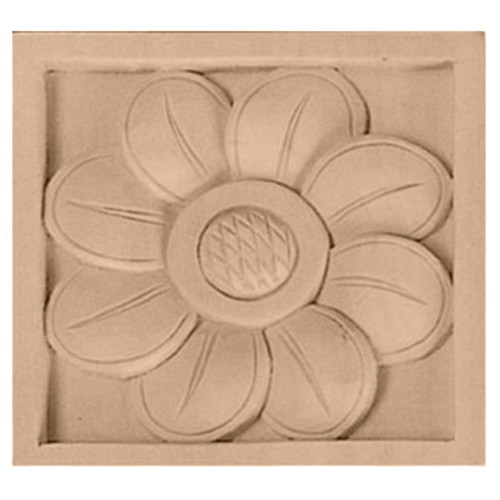 ROS03X03X01SFLW - Wood Rosette - Lindenwood
