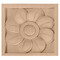 ROS05X05SFLW - Wood Rosette - Lindenwood ROS05X05SFLW - Wood Rosette - Lindenwood