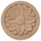 ROS02X02BERW - Wood Rosette - Rubberwood