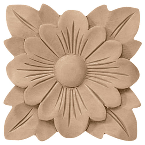 ROS04X04SPRW - Wood Rosette - Rubberwood