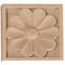 ROS03X03X01ME - Wood Rosette - Stain Grade Wood