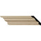MLD03X03X05ADAL - Wood Crown Molding, Alder MLD03X03X05ADAL - Wood Crown Molding, Alder