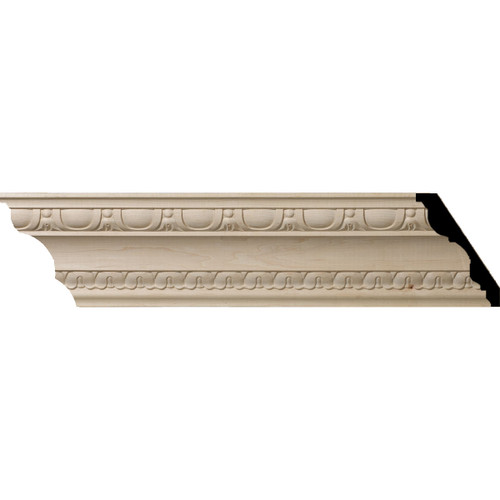 MLD05X04X06BEAL - Wood Crown Molding, Alder