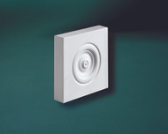 PB220____PLINTH BLOCK ROSETTE 5-1/2X5-1/2X2