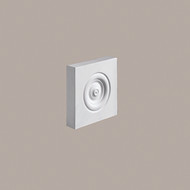 PB5X5____PLINTH BLOCK ROSETTE 5-1/4X5-1/4X1