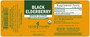 Black Elderberry Extract 1 Oz Label