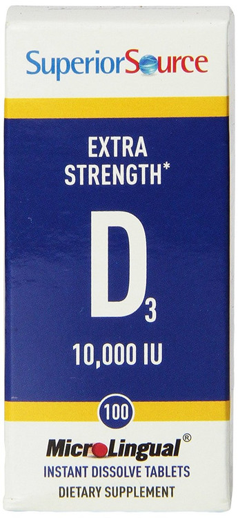 Vitamin D3 10000 IU Extra Strength 100 Ct