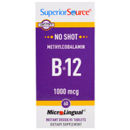 Superior Source No Shot Methylcobalamin B12 1,000 mcg, 60 Count
