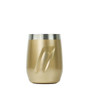 EcoVessel PORT Wine Tumbler with Lid - Gold Dust Painted 10 oz