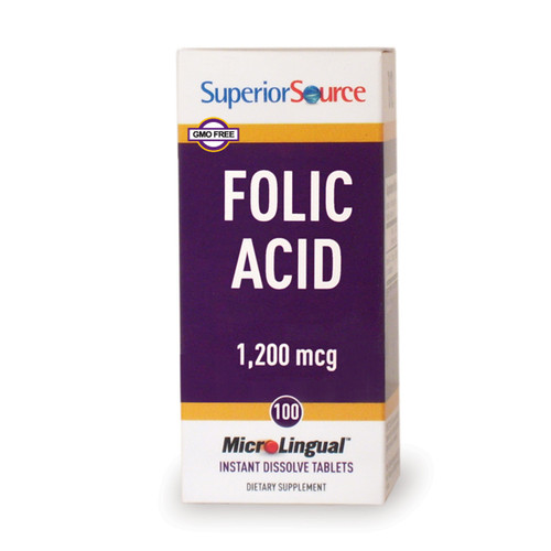 Superior Source Folic Acid 1,200 mcg - Extra Strength, 100 ct