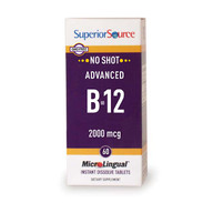 Superior Source No Shot Advanced B12, 2000 mcg, 60 ct