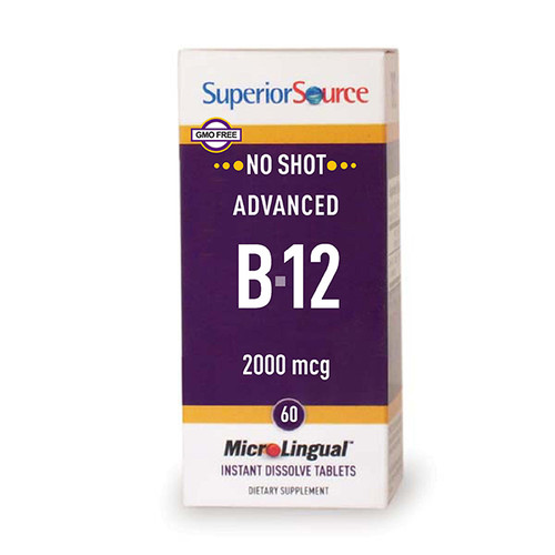 Superior Source No Shot Advanced B12, 2000 mcg, 60 ct