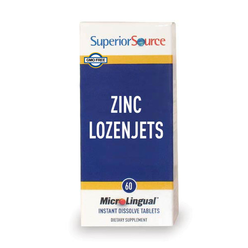 Superior Source Zinc Lozenjets Zinc 5 mg, with Vitamin C 15 mg, 60 ct