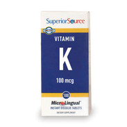 Superior Source Vitamin K1 100 mcg, 100 ct