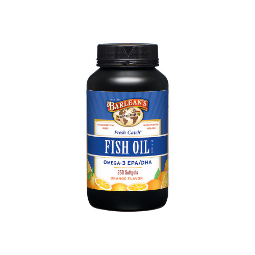 Barlean's Fresh Catch Fish Oil Softgels Orange Flavor 250 ct