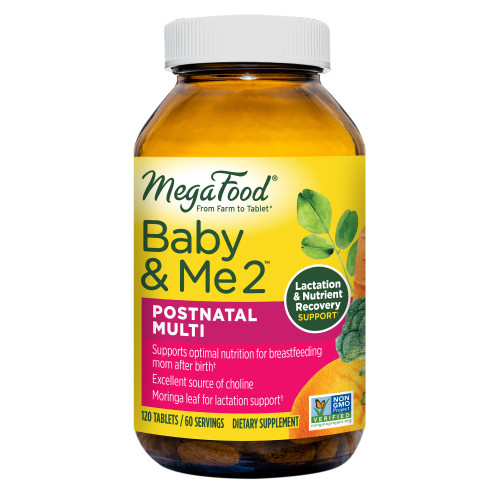 MegaFood Baby & Me 2 Postnatal Multi 120 Tablets