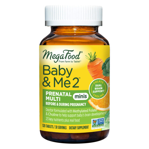 MegaFood Baby & Me 2 Prenatal Multi Minis 120 Tablets