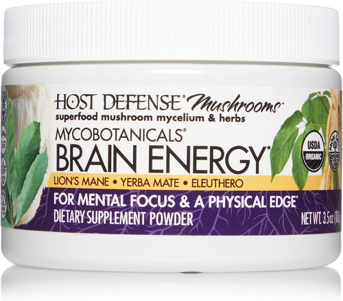 Host Defense MycoBotanicals Brain Energy Powder 100 grams