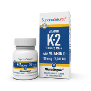Superior Source Vitamin K2 100 Mcg (Mk7) & Vitamin D 5,000 Iu  60 Tab