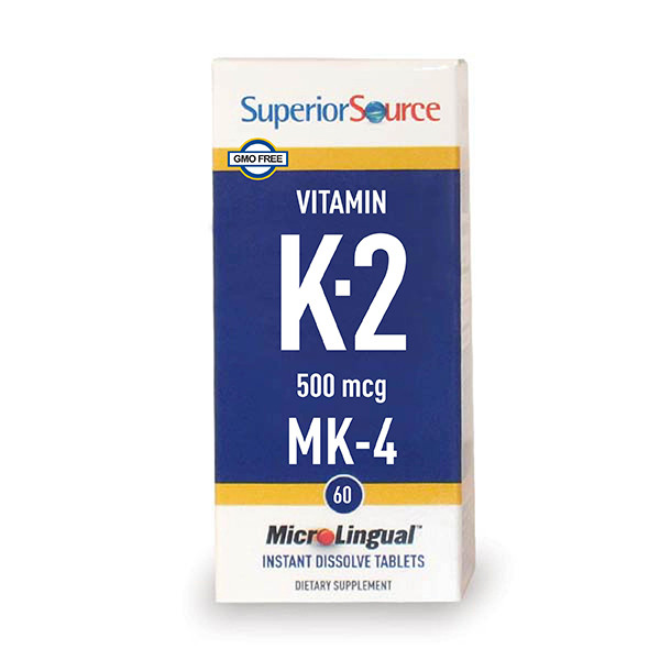 Superior Source Vitamin K2 500 Mcg (Mk4) 60 Tab