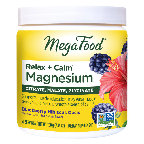 Relax + Calm† Magnesium Powder - Blackberry Hibiscus Oasis Flavor