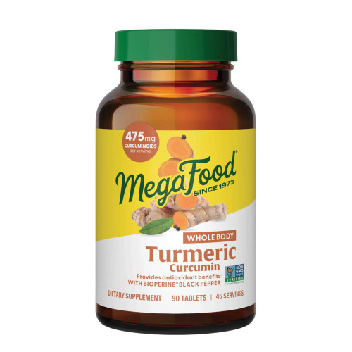 MegaFood Turmeric Curcumin Extra Strength Whole Body, 90 tabs