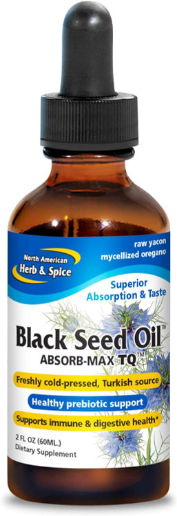 NORTH AMERICAN HERB & SPICE Black Seed Oil Absorb-Max TQ - 2 fl. oz