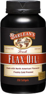 Barlean's Flax Oil 250 gels-Omega 3 6 9, digestion, bones, inflammation response