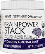 Host Defense Brainpower Stack 3.5 oz - Concentration, Focus, Memory, Mental Edge