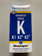TRIPLE K (500MCG. K1 / 500 MCG K2-MK4 / 50 MCG, K2-MK7) 30 TAB