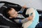 Toddler travel pillow perfect for strollers or shopping carts.