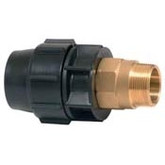 40mm Metric Poly Pipe x 32mm Male Brass Threaded Adaptor