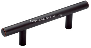 Oil Rubbed Bronze Bar Pulls in many of the common hole spacing lengths.