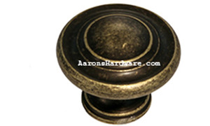 9653-ABM-D Cabinet Knob Weathered Brass 1 ¼” Diameter