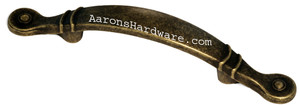 9661-ABM-D Cabinet Handle Weathered Brass 3 Inch Hole Spacing 