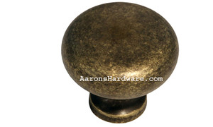 9654-ABM-D Cabinet Knob Weathered Brass 1 ¼” Diameter  