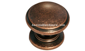 9669-ACM-D Cabinet Knob Weathered Copper 1 ¼” Diameter
