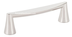 2358-1014-P cabinet door handle In a Polished Nickel finish.  This pull has a long 320mm Hole Spacing.  On your cabinet doors these long pulls will surely bring to life whatever they are attached to.  On some smaller door you might need to drop in size from this same collection.
