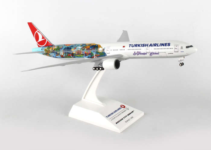 SKR854 Skymarks Turkish 777-300 1:200 W:Gear Safranbolu Model