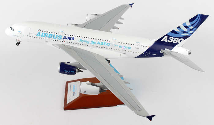 JC2AIR397 Jcwings Airbus A380 1:200 Flying A350 Engine F-Wwow W