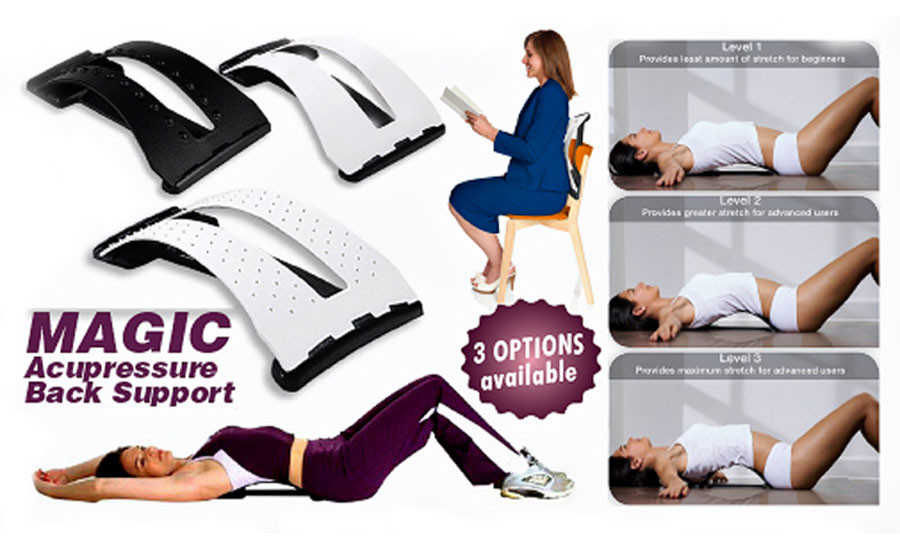 True Magic Back Traction Device back stretcher. Support for Australians