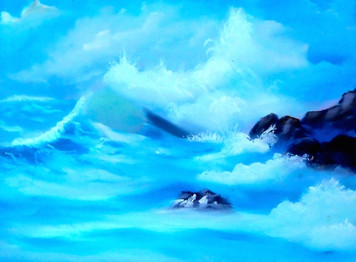SEASCAPE on Stretched Canvas  Jack Kolber