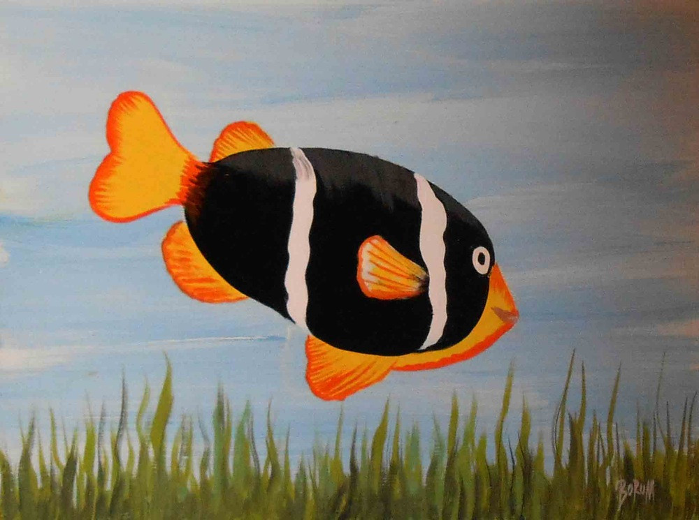 tropical fish painting