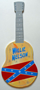 WILLIE NELSON GUITAR with REBEL FLAG  WAS $35 - NOW $25