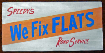 WE FIX FLATS - 50's Gas Station SIGN 